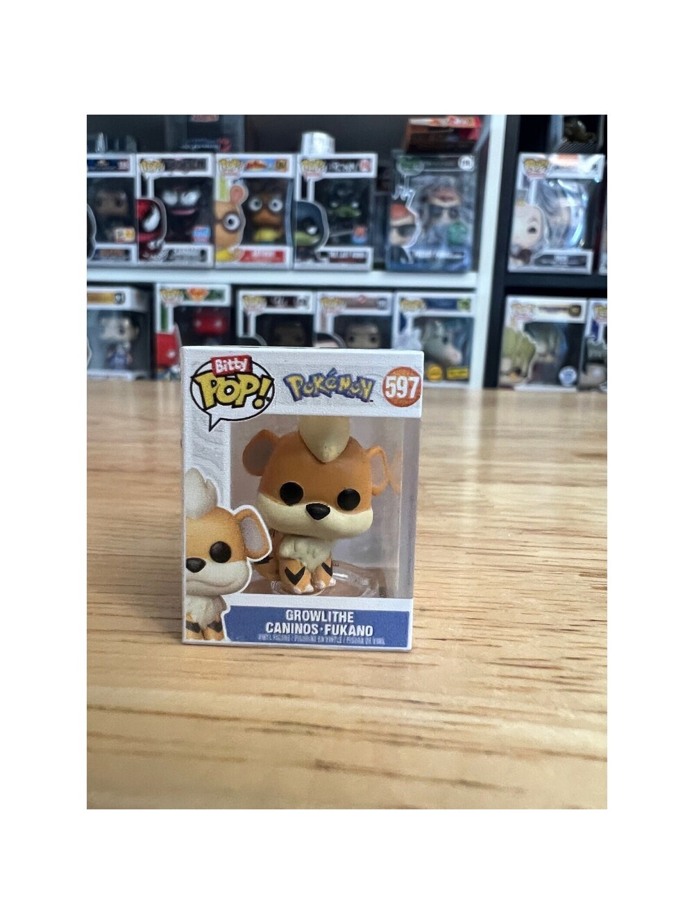 BITTY Growlithe Pokemon 1-Inch Funko Pop #597 Pokémon Vinyl Figure TCG Fire Card